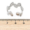 304 Stainless Steel Open Cuff Rings for Women RJEW-A056-02P-3