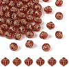 60Pcs Plating Acrylic Beads OACR-YW0003-92-1