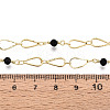 Handmade Brass Teardrop Link Chains CHC-T017-09-3