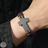 PU Leather Cord Adjustable Bracelets PW-WG27B74-02-3