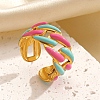 304 Stainless Steel Cuff Open Rings for Women LS-RJEW-I113-02G-01-1