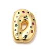Brass Cubic Zirconia Pendants KK-M295-13G-D-1