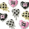 8Pcs 4 Style Valentine's Day Alloy Enamel Pendants FIND-FS0001-90-3