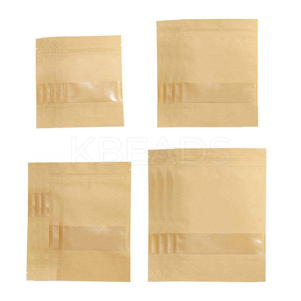 kraft zip bags