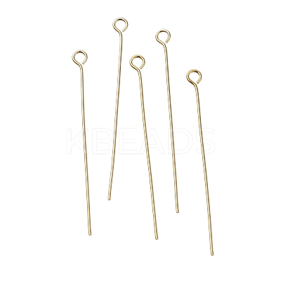 Brass Eye Pins KK-H502-02G-G-1