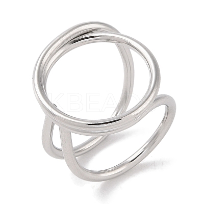 Non-Tarnish 304 Stainless Steel Finger Rings for Women RJEW-G315-01P-1