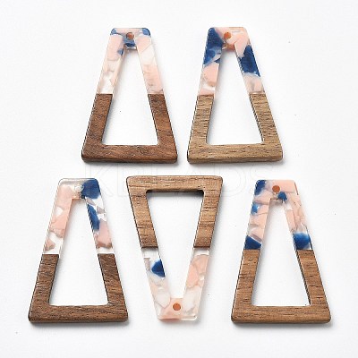 Resin and Walnut Pendants FIND-R051-03G-1
