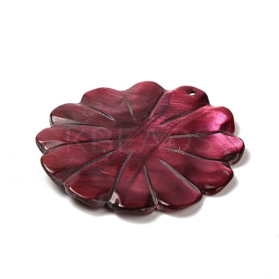 Dyed Natural Shell Carved Pendants BSHE-G040-01A-1