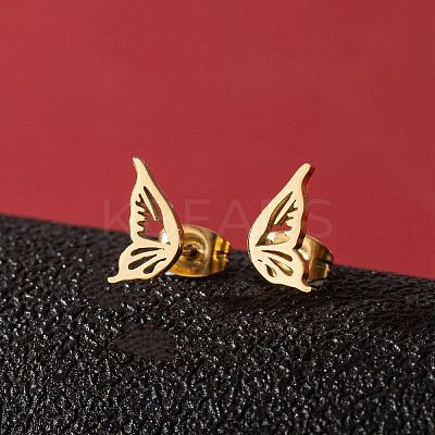 Stainless Steel Small Animal Stud Earrings for Women PW-WG87B69-13-1