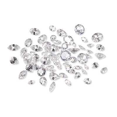 320Pcs 16 Style Cubic Zirconia Cabochons ZIRC-YS0001-03-1