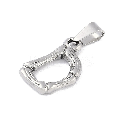 Non-Tarnish 304 Stainless Steel Pendants STAS-F235-01P-D-1