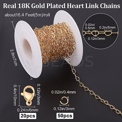DIY Chain Bracelet Necklace Making Kit DIY-BBC0001-17-1