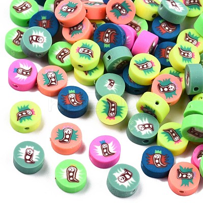 Handmade Polymer Clay Beads CLAY-T020-33-1