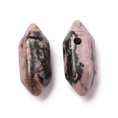 Natural Rhodonite Double Terminal Pointed Pendants G-C007-02A-24-1