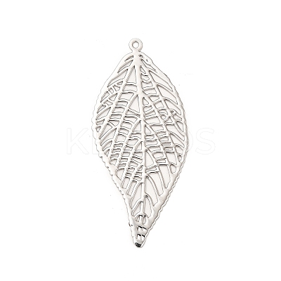 Rack Plating Brass Filigree Big Pendants KKC-K001-04P-1
