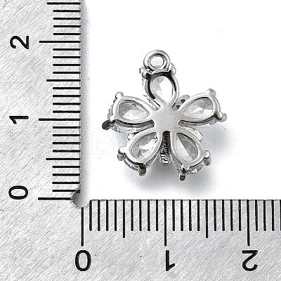 Brass Micro Pave Cubic Zirconia Pendants KK-D312-14P-1
