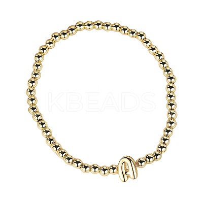 Brass Beaded Stretch Bracelets for Women FS-WG560D0-01-1