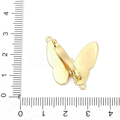 Brass Micro Pave Clear Cubic Zirconia Fold Over Clasps KK-Z078-35G-1
