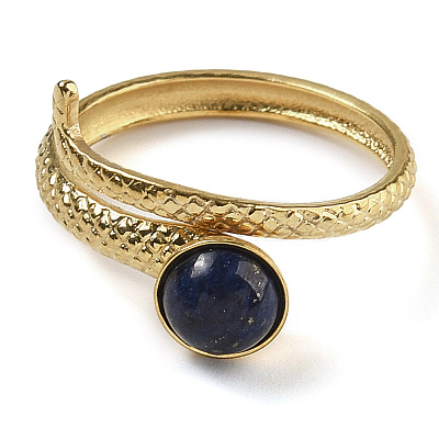 Natural Lapis Lazuli Finger Rings RJEW-U027-04G-03-1