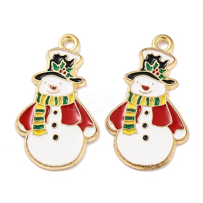 Christmas Theme Rack Plating Alloy Pendants LS-FIND-M020-04G-07-1