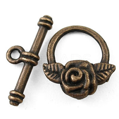 Tibetan Style Toggle Clasps LS-RLF0026Y-1