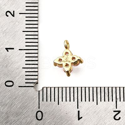 Brass Micro Pave Cubic Zirconia Pendants KK-D356-07H-G-1