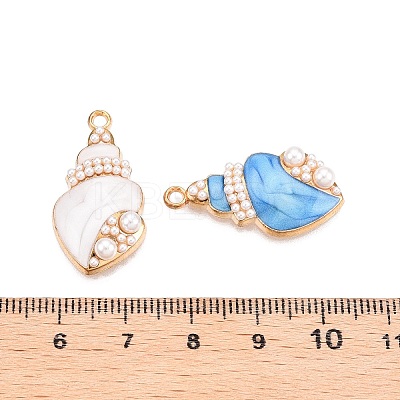 Rack Plating Alloy Enamel Pendants ENAM-N056-368KCG-1