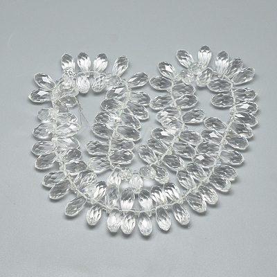 Glass Beads Strands EGLA-S142-10x21mm-10-1