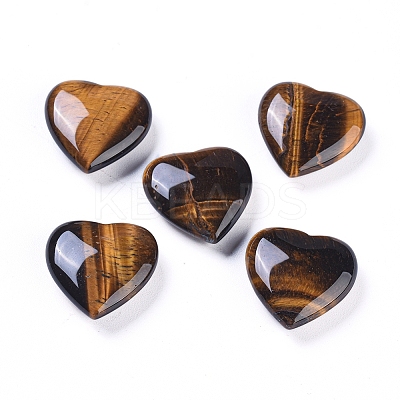 Natural Tiger Eye Heart Love Stone LS-G-L533-56-1