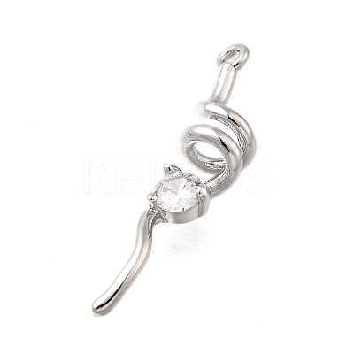 Brass with Cubic Zirconia Pendants LS-KK-Q048-02P-1
