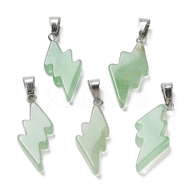 Natural Green Aventurine Pendants G-C057-01P-02-1