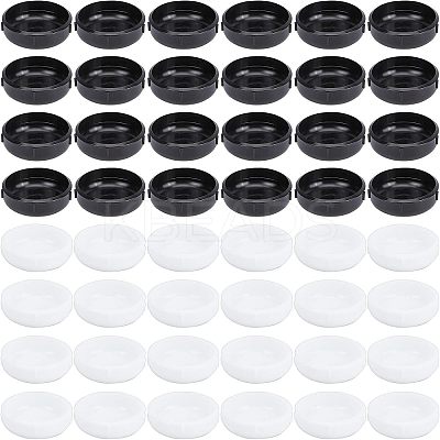 48Pcs 2 Colors PVC Furniture Sliders FIND-CA0002-32-1