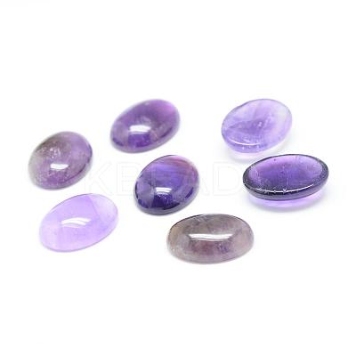 Natural Amethyst Gemstone Cabochons G-T020-13x18mm-26-1