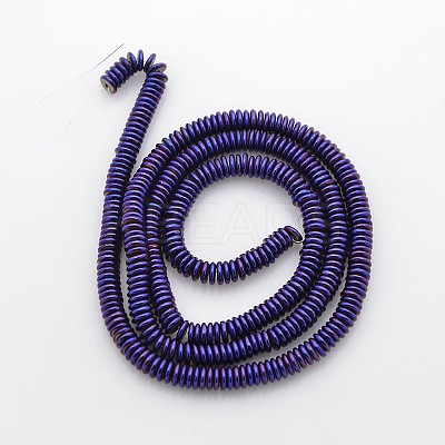 Electroplate Non-magnetic Synthetic Hematite Beads Strands G-J216F-M-1
