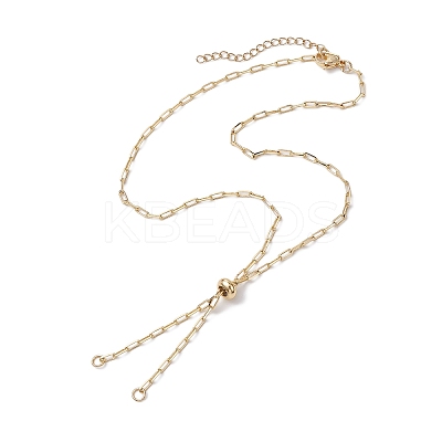 Brass Slider Necklace Makings AJEW-JB01271-1