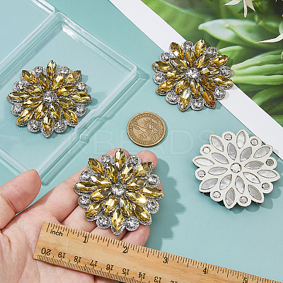4Pcs Paillette and Rhinestone Accessories FIND-FH0012-19C-1