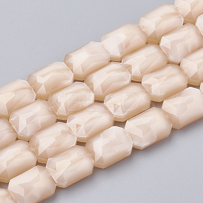 Opaque Solid Color Glass Beads Strands GLAA-N032-04N-1