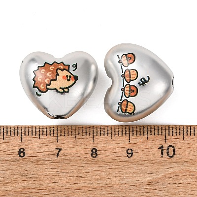 Printed Opaque Acrylic Beads AC-CBA1B25-01-1