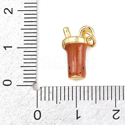 Brass Enamel Pendants KK-B168-01G-02-1