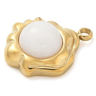 Natural White Agate Pendants STAS-K291-03B-01-1