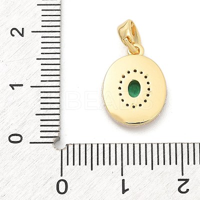 Brass Micro Pave Cubic Zirconia Pendents KK-M303-02G-05-1
