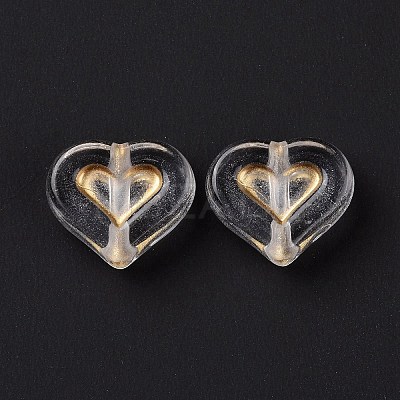 Transparent Plating Acrylic Beads LS-OACR-C013-19-1