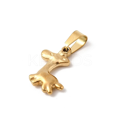Animal Theme 304 Stainless Steel Pendants STAS-B167-27A-G-1