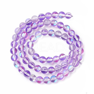 Synthetic Moonstone Beads Strands G-E573-02A-11-1