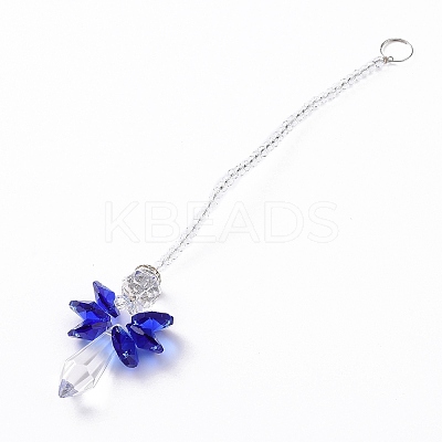 Crystal Fairy Beaded Wall Hanging Decoration Pendant Decoration HJEW-G019-02B-1