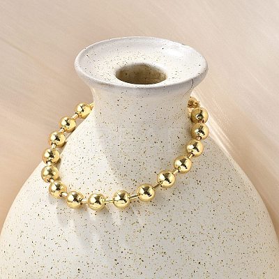Rack Plating Brass Ball Chain Bracelets for Women LS-BJEW-G676-01C-G-1