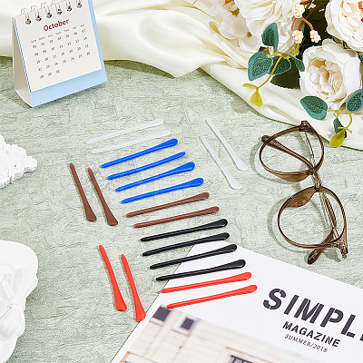 10 Pairs 5 Colors Silicone Eyeglasses Ear Grip FIND-HY0003-29-1