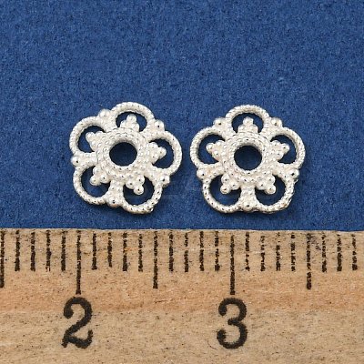 925 Sterling Silver Bead Caps STER-C007-04F-S-1