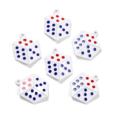Spray Painted Alloy Pendants ENAM-I052-01-1