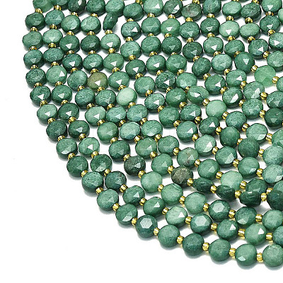 Natural Dyed White Jade Beads Strands G-C116-A51-02-1